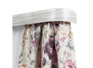 5949127200717 - Vorhangschiene »SH1« 1 läufig-läufig Fixmass Set 1-läufig inkl Rundbögen Blende 75 cm vorgebohrt Innenlauf