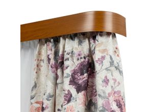 5949127203961 - Gardinenschiene SH1 mit Blende 75 cm Gr 7 weißkirschholzfarben L360cm T47cm Kunststoff Gardinenstangen mit Blende 75 cm