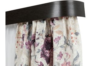 5949127208942 - Vorhangschiene »SH1« 1 läufig-läufig Fixmass Set 1-läufig inkl Rundbögen Blende 75 cm vorgebohrt Innenlauf