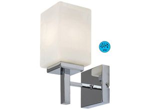 5996595710590 - 71059 Wandleuchte zenkai E14 1X max10W IP44 Metall chrom Glas weiß H245cm L10cm dimmbar - Rabalux