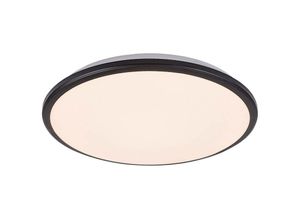 5996595711269 - 71126 LED Deckenleuchte ENGON Kunststoff schwarz weiß 18W 3000K H6cm Ø27cm