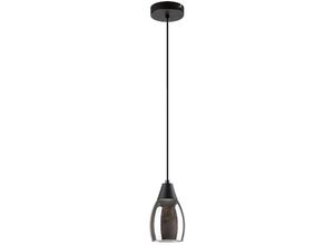 5996595721817 - 72181 Hängeleuchte ilmari E27 1x max15W Metall schwarz Glas getönt H120cm Ø10cm dimmbar - Rabalux