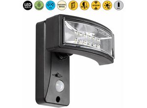 5996595770198 - 77019 Wandleuchte valpovo Kunststoff schwarz led 24W IP44 4000K L155cm B12cm mit Sensor - Rabalux