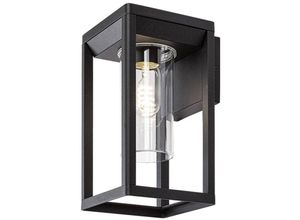 5996595770853 - 77085 Außenwandleuchte ZERNEST 1x E27MAX15W IP54 Aluminium schwarz Kunststoff transparent H27cm B15cm dimmbar - Rabalux