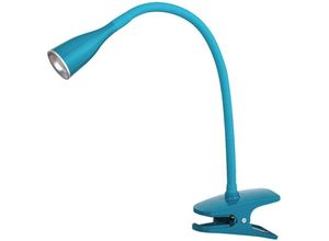 5998250341958 - 4195 led Klemmleuchte Jeff aus Kunststoff blau Ø3cm B13cm H35cm mit Schalter - Rabalux