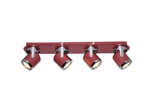 5998250350400 - 5040 April Spotleuchte rot GU10 4X 5W - Rabalux