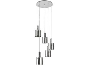 5998250352510 - 5251 Hängeleuchte Donati Chrom getöntes Glas E27 5x max 40W L160cm Ø42cm dimmbar - Rabalux