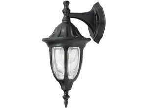 5998250383415 - 8341 Außenleuchte Wandleuchte Milano aus Metall Glas schwarz L205cm B165cm H37cm IP43 - Rabalux