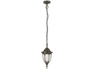 5998250383743 - Licht-erlebnisse - Rabalux 8374 Außenleuchte Pendelleuchte Milano aus Metall Glas antik gold Ø165cm H40cm IP43