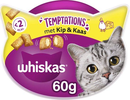 5998749108567 - Katzensnacks - Versuchungen Süßigkeiten - Huhn und Käse - 8x60g