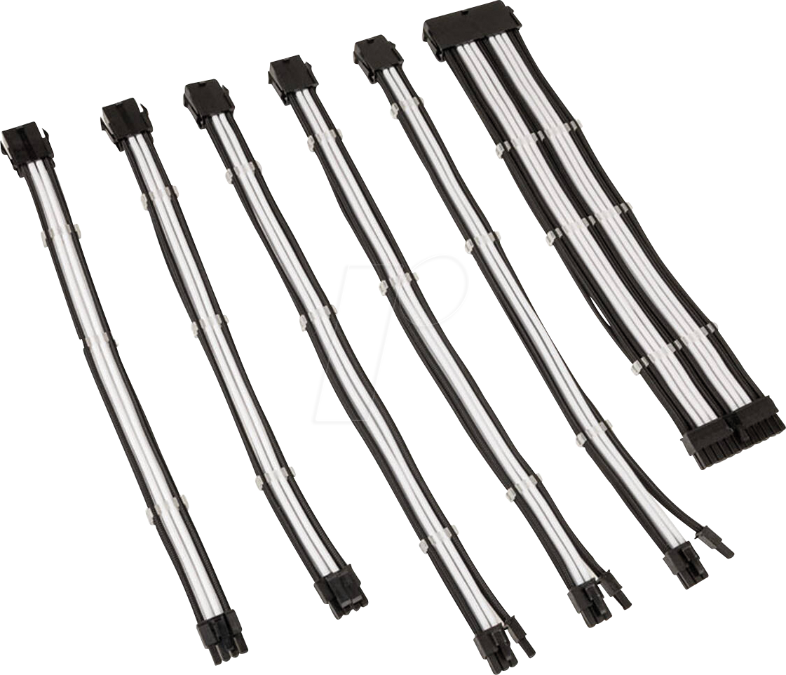 5999094004757 - 04757 - Kolink Core Adept Kabelset - schwarz weiß 5999094004757 - 04757 - Kolink Core Adept Kabelset - schwarz weiß