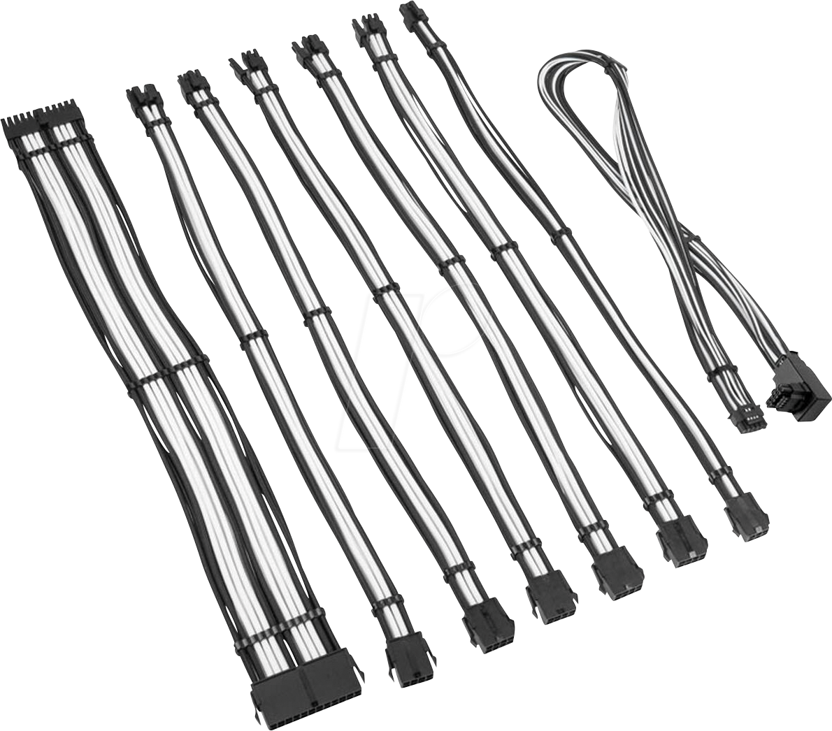 5999094005693 - 05693 - Kolink Core Pro Kabelset 12V-2x6 Typ 1 - schwarz weiß