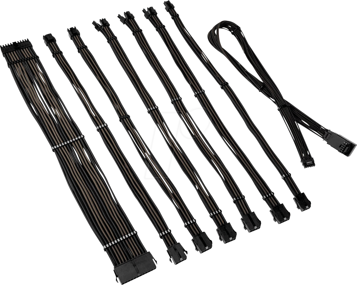 5999094005730 - 05730 - Kolink Core Pro Kabelset 12V-2x6 Typ 1 - schwarz dunkelgrau 5999094005730 - 05730 - Kolink Core Pro Kabelset 12V-2x6 Typ 1 - schwarz dunkelgrau