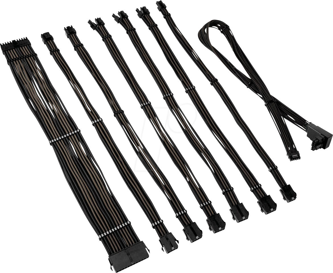 5999094005747 - 05747 - Kolink Core Pro Kabelset 12V-2x6 Typ 2 - schwarz dunkelgrau