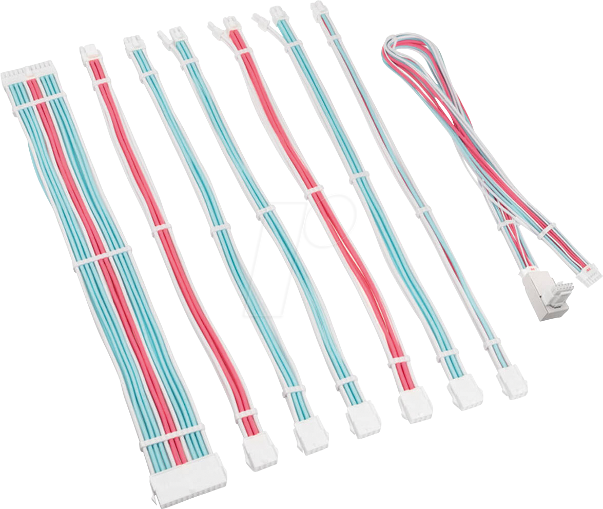 5999094005754 - 05754 - Kolink Core Pro Kabelset 12V-2x6 Typ 1 - weiß blau pink