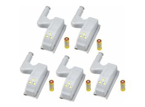 6089639370818 - Longziming - led Scharnier Licht Universal Home Küche Büro Türlicht Hotel Kleiderschrank Schrank Automatikschalter Kaltweiß Beleuchtung Lampe Schrank