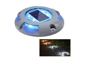 6089639382644 - Solar Bridge Lights Auffahrt Solarlampe Outdoor led Wasserdichte Lichter für Garten Dock Pathway Yard 1 Pack (Blau) - Longziming