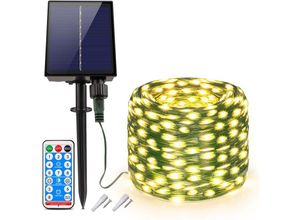 6089639385072 - 22M 200 led Solar Lichterketten Outdoor Weihnachtsbaum Lichterketten 8 Modi IP65 Wasserdichte Outdoor Weihnachtslichterketten mit Fernbedienung für