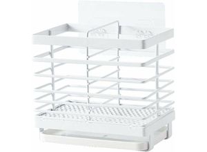 6089639500307 - Besteckhalter Abtropffläche Wandabdeckung Besteckabdeckung Löffel Löffel Gabel Haarhalter Multifunktions-Utensilien-Organizer Regal Küche