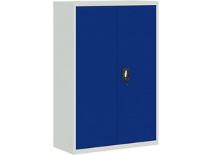 6090177137566 - Longziming - Büroschrank Metall 90 x 40 x 140 cm Grau und Blau