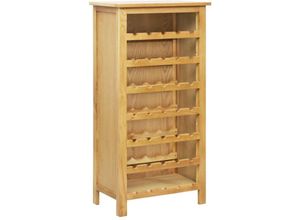 6090177148104 - Longziming - Weinschrank 56 x 32 x 110 cm Massivholz Eiche