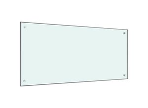 6090177158936 - Longziming - Küchenrückwand Weiß 100 x 50 cm Hartglas