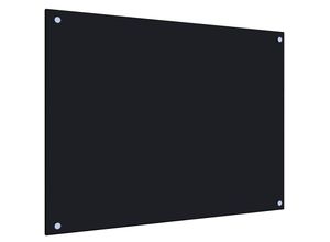 6090177159124 - Longziming - Küchenrückwand Schwarz 80 x 60 cm Hartglas