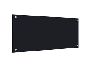 6090177159131 - Longziming - Küchenrückwand Schwarz 90 x 40 cm Hartglas