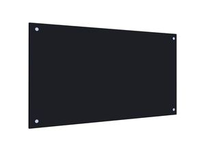 6090177159148 - Küchenrückwand Schwarz 90 x 50 cm Hartglas