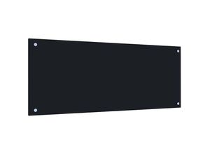 6090177159162 - Longziming - Küchenrückwand Schwarz 100 x 40 cm Hartglas