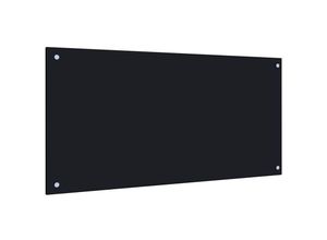 6090177159179 - Küchenrückwand Schwarz 100 x 50 cm Hartglas