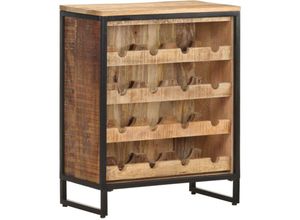 6090177558590 - Longziming - Weinschrank 62x33x785 cm Raues Mangoholz