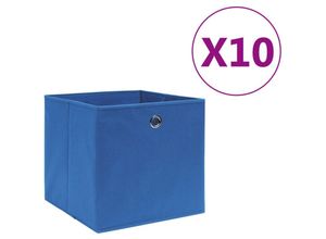 6090177585893 - Aufbewahrungsboxen 10 Stk Vliesstoff 28x28x28 cm Blau