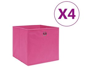 6090177585954 - Aufbewahrungsboxen 4 Stk Vliesstoff 28x28x28 cm Rosa