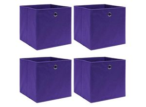 6090177586036 - Aufbewahrungsboxen 4 Stk Vliesstoff 28x28x28 cm Violett