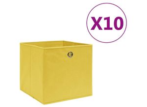 6090177586173 - Aufbewahrungsboxen 10 Stk Vliesstoff 28x28x28 cm Gelb