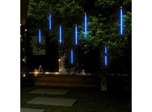 6090177602361 - Devenirriche - Meteorlichter 8 Stk 30 cm Blau 192 LEDs Indoor Outdoor