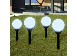 6090177653141 - Longziming - Außenlampe Solarlampe led Gartenkugel Kugellampe 4tlg