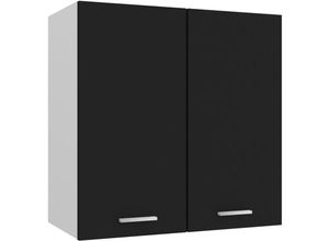 6090177753605 - The Living Store - Hängeschrank Schwarz 60x31x60 cm Spanplatte