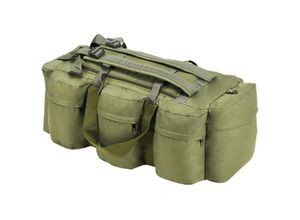 6090177803461 - Longziming - 3-in-1 Seesack Armee-Stil 120 l Olivgrün