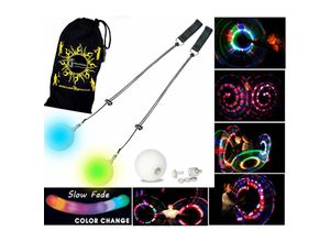 6090177815334 - Hiasdfls - led Glow Poi - mehrfarbige   geschmolzene langsame + Reisetasche