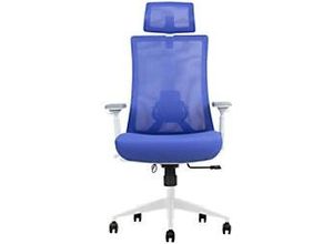 6090306760726 - euroseats Bürostuhl Netz Blau 520 x 1111 mm