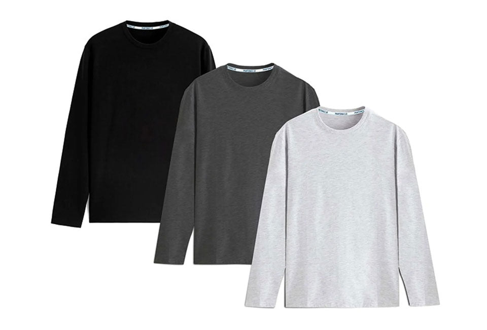 6095801513532 - bequeme Cartoon-T-Shirts - Lange Ärmel - 3er-Set - Größe XL