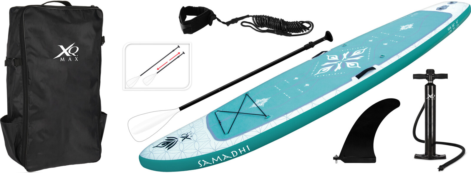 6095806514541 - XQ Max Yoga Sup Board 320cm - Grün Blau 6095806514541 - XQ Max Yoga Sup Board 320cm - Grün Blau
