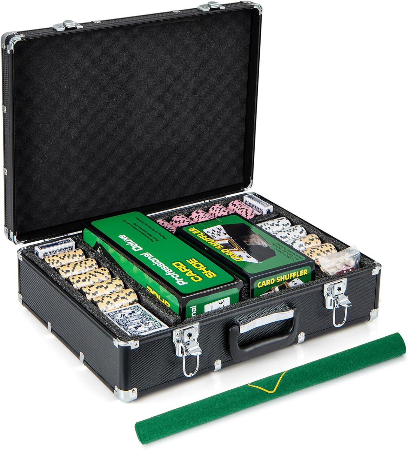 6095808976941 - Poker Set - 300 Chips - mit schwarzem Koffer