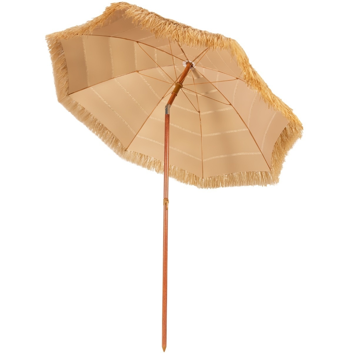 6095810525571 - Coast Beach Sonnenschirm - 200 cm - Weiß Beige