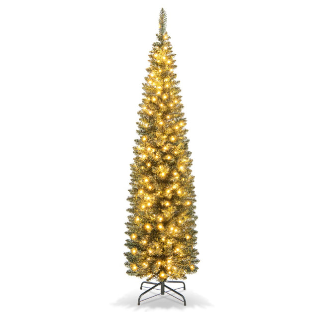 6095823221293 - 180 cm großer künstlicher Weihnachtsbaum Beleuchteter Weihnachtsbaum Grün