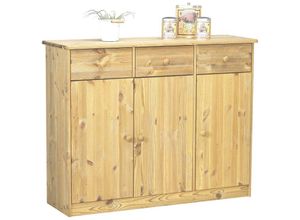 6096508150181 - Ebuy24 - Nelly Sideboard 3 Schubladen 3 Türen gebeitzt - gebeitzt