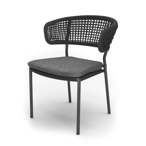 6096735348368 - BEST Gartenstuhl mit Armlehnen Spitz anthrazit Metall 2 St