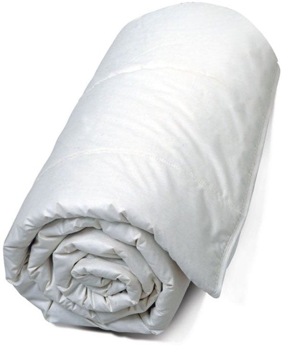 6097101474438 - H&D Summer Silk Sommerbettdecke - Füllung aus 100% natürlicher Wildseide - Bezug aus 100% reiner weicher Percal-Baumwolle - Double - 200x220cm